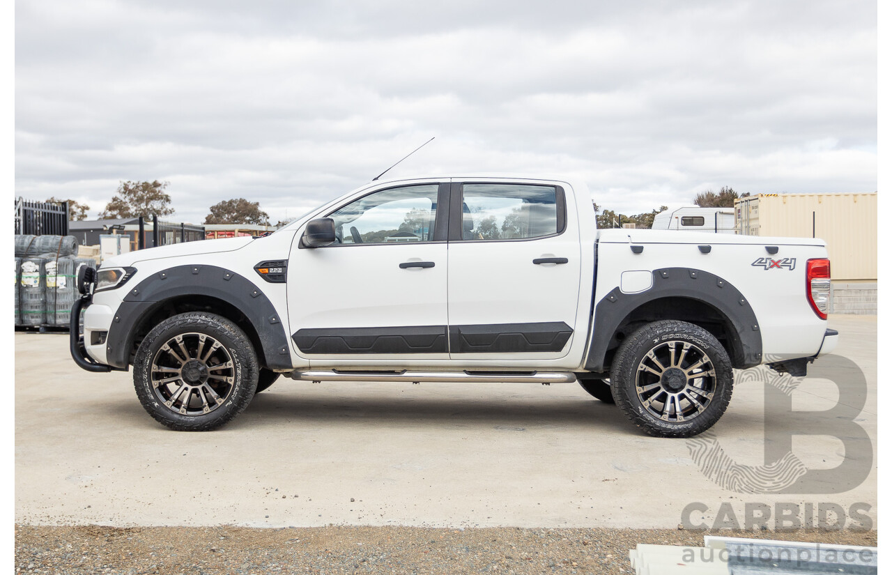 08/2015 Ford Ranger XL 2.2 (4x4) PX Crew Cab Utility Cool White Turbo Diesel 2.2L
