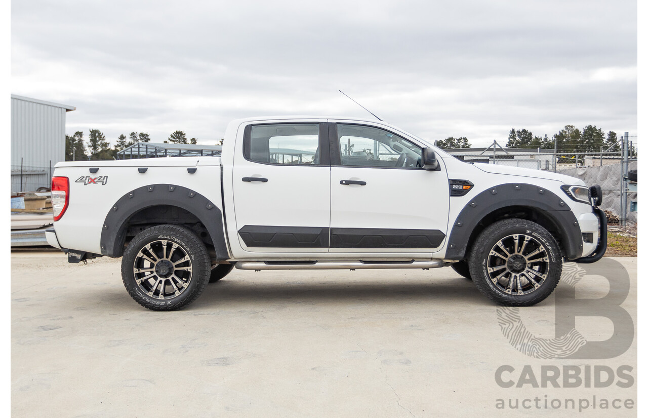 08/2015 Ford Ranger XL 2.2 (4x4) PX Crew Cab Utility Cool White Turbo Diesel 2.2L