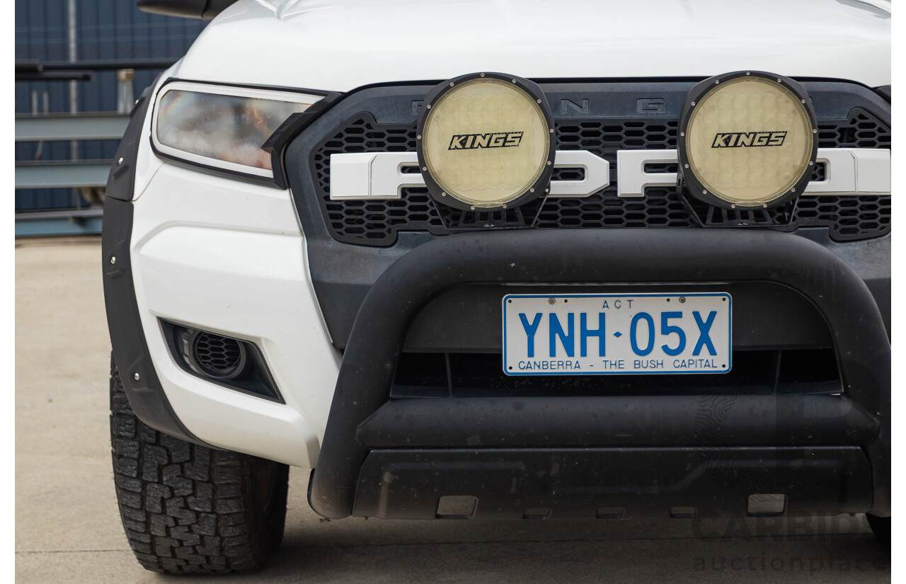 08/2015 Ford Ranger XL 2.2 (4x4) PX Crew Cab Utility Cool White Turbo Diesel 2.2L