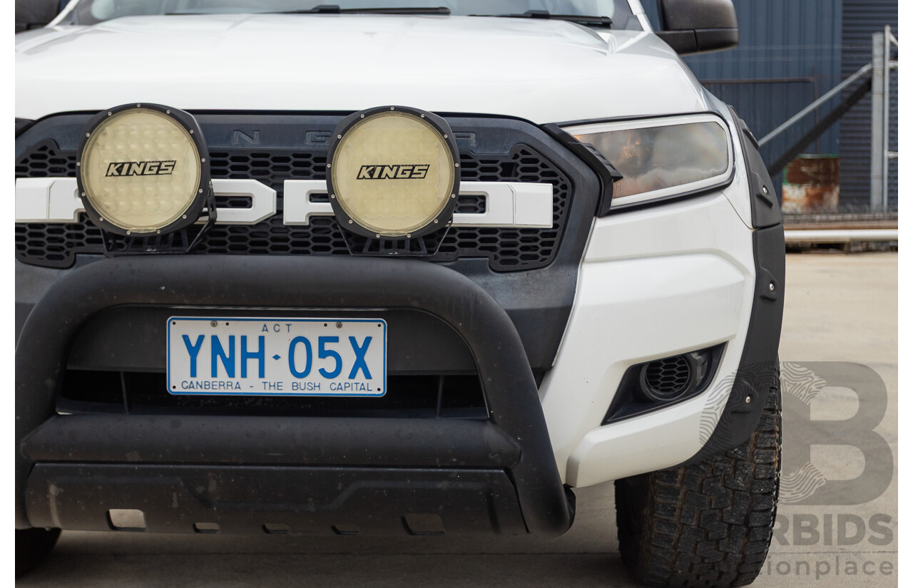08/2015 Ford Ranger XL 2.2 (4x4) PX Crew Cab Utility Cool White Turbo Diesel 2.2L