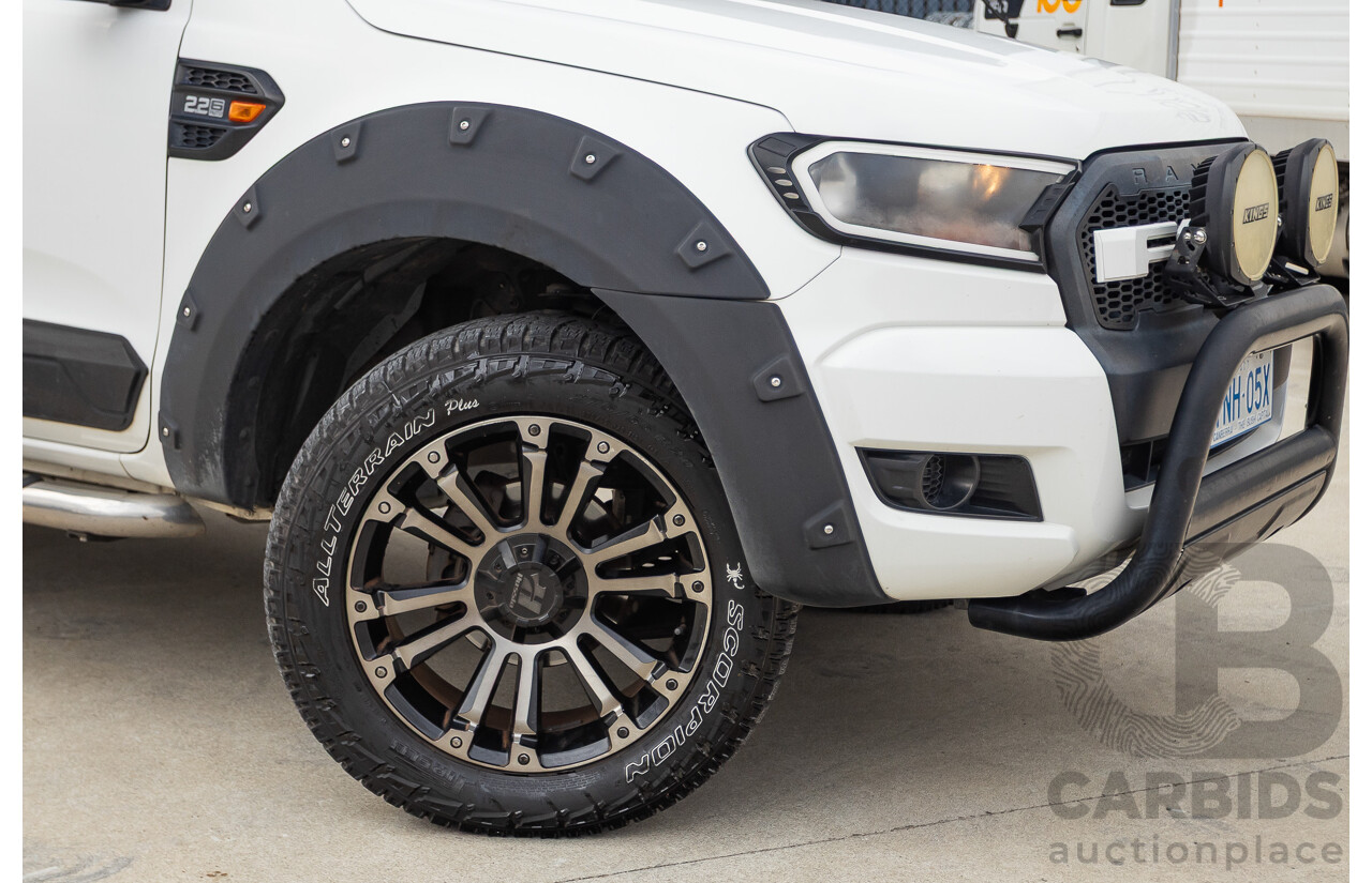 08/2015 Ford Ranger XL 2.2 (4x4) PX Crew Cab Utility Cool White Turbo Diesel 2.2L