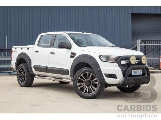 08/2015 Ford Ranger XL 2.2 (4x4) PX Crew Cab Utility Cool White Turbo Diesel 2.2L