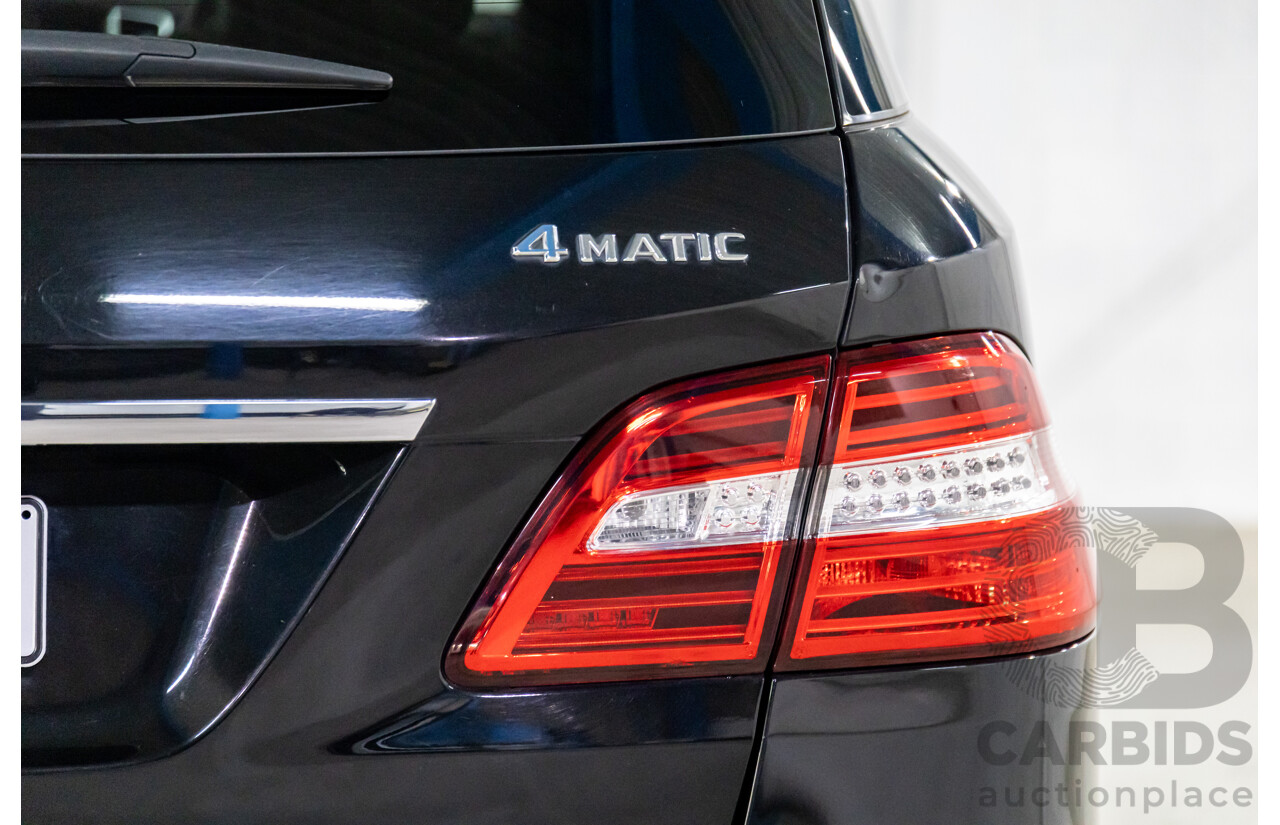 10/2014 Mercedes-Benz ML400 (4x4) 166 MY14 4d Wagon Black Obsidian Metallic Twin Turbo V6 3.0L