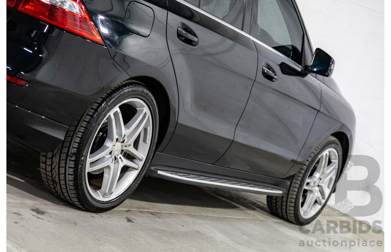 10/2014 Mercedes-Benz ML400 (4x4) 166 MY14 4d Wagon Black Obsidian Metallic Twin Turbo V6 3.0L