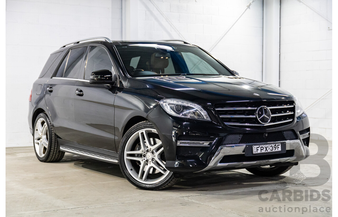 10/2014 Mercedes-Benz ML400 (4x4) 166 MY14 4d Wagon Black Obsidian Metallic Twin Turbo V6 3.0L