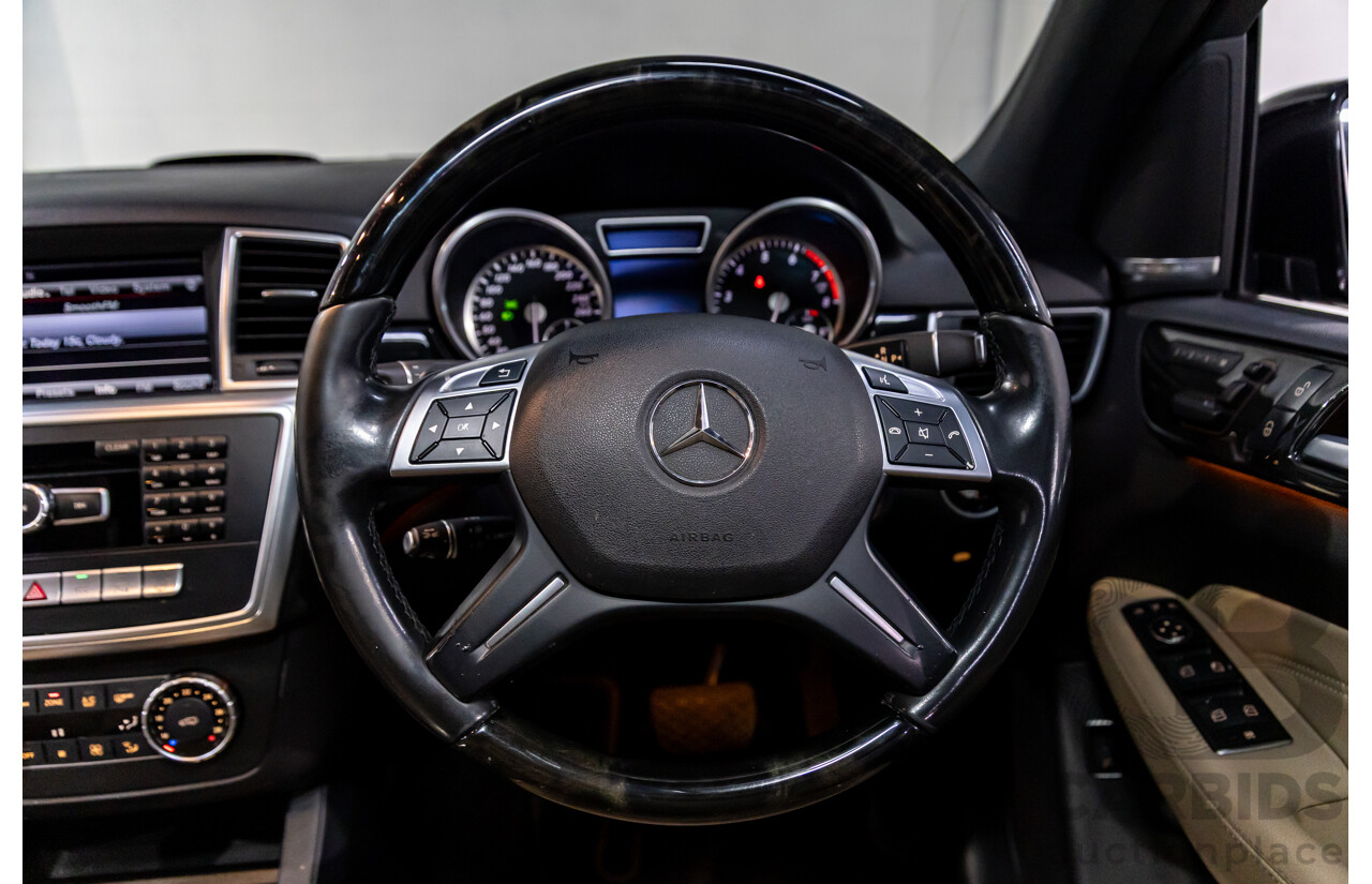 10/2014 Mercedes-Benz ML400 (4x4) 166 MY14 4d Wagon Black Obsidian Metallic Twin Turbo V6 3.0L