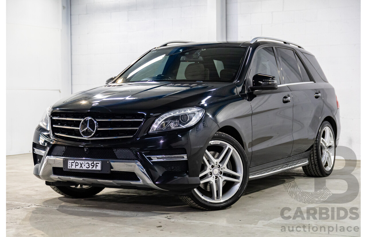 10/2014 Mercedes-Benz ML400 (4x4) 166 MY14 4d Wagon Black Obsidian Metallic Twin Turbo V6 3.0L