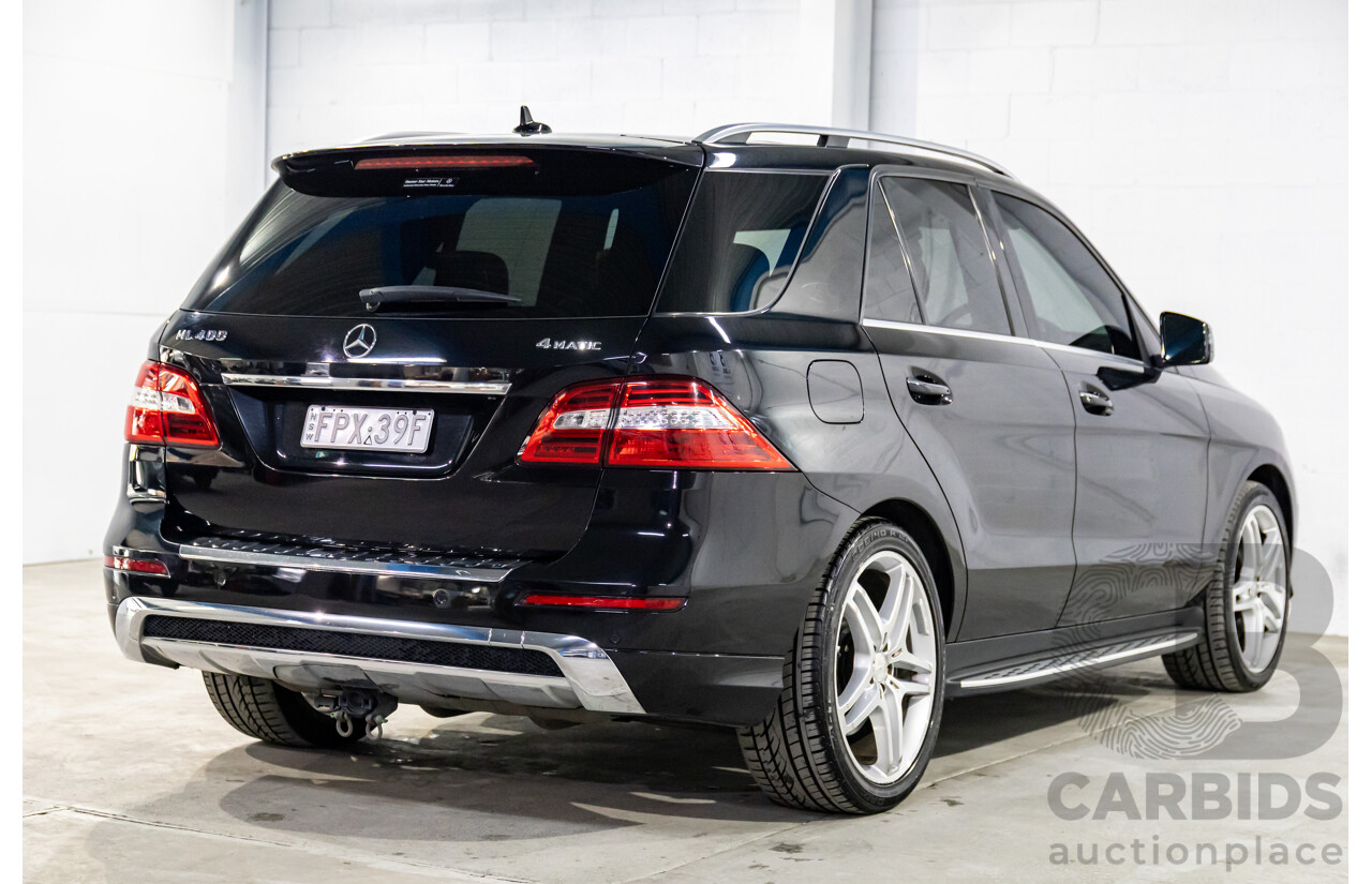 10/2014 Mercedes-Benz ML400 (4x4) 166 MY14 4d Wagon Black Obsidian Metallic Twin Turbo V6 3.0L