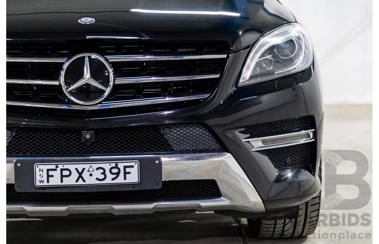 10/2014 Mercedes-Benz ML400 (4x4) 166 MY14 4d Wagon Black Obsidian Metallic Twin Turbo V6 3.0L