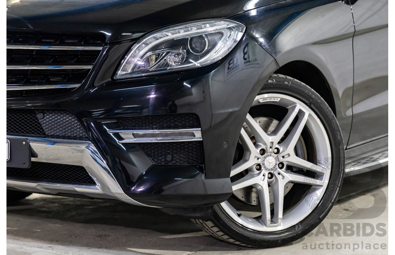 10/2014 Mercedes-Benz ML400 (4x4) 166 MY14 4d Wagon Black Obsidian Metallic Twin Turbo V6 3.0L