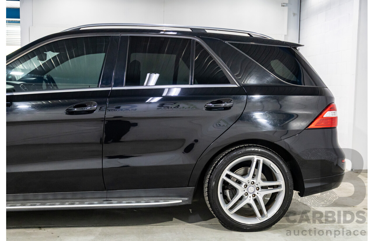 10/2014 Mercedes-Benz ML400 (4x4) 166 MY14 4d Wagon Black Obsidian Metallic Twin Turbo V6 3.0L