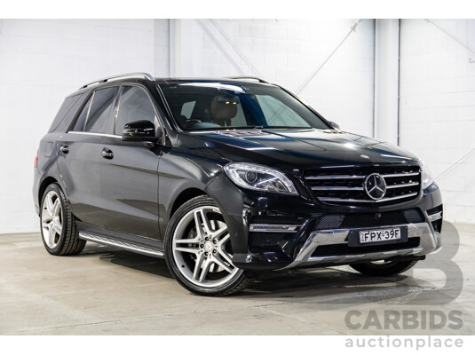10/2014 Mercedes-Benz ML400 (4x4) 166 MY14 4d Wagon Black Obsidian Metallic Twin Turbo V6 3.0L