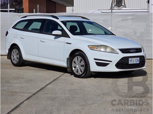 12/2010 Ford Mondeo LX TDCi MB 4d Wagon White Turbo Diesel 2.0L