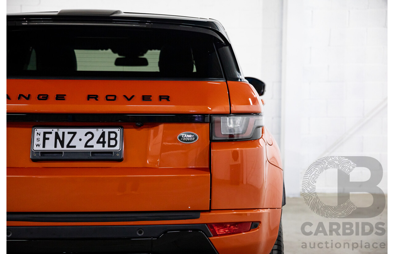 04/2016 Range Rover Evoque Td4 180 HSE Dynamic (AWD) LV MY16.5 5d Wagon Phoenix Orange Mica Metallic Turbo Diesel 2.0L