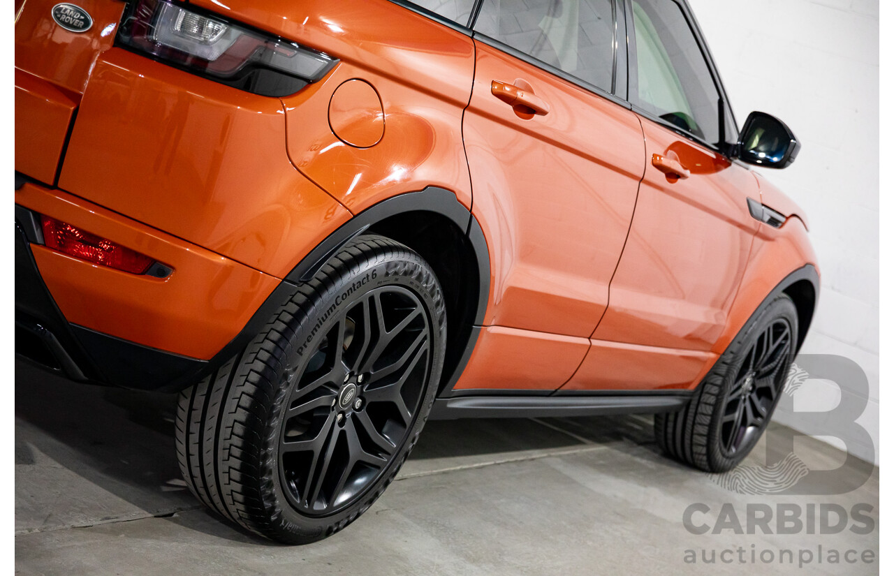 04/2016 Range Rover Evoque Td4 180 HSE Dynamic (AWD) LV MY16.5 5d Wagon Phoenix Orange Mica Metallic Turbo Diesel 2.0L