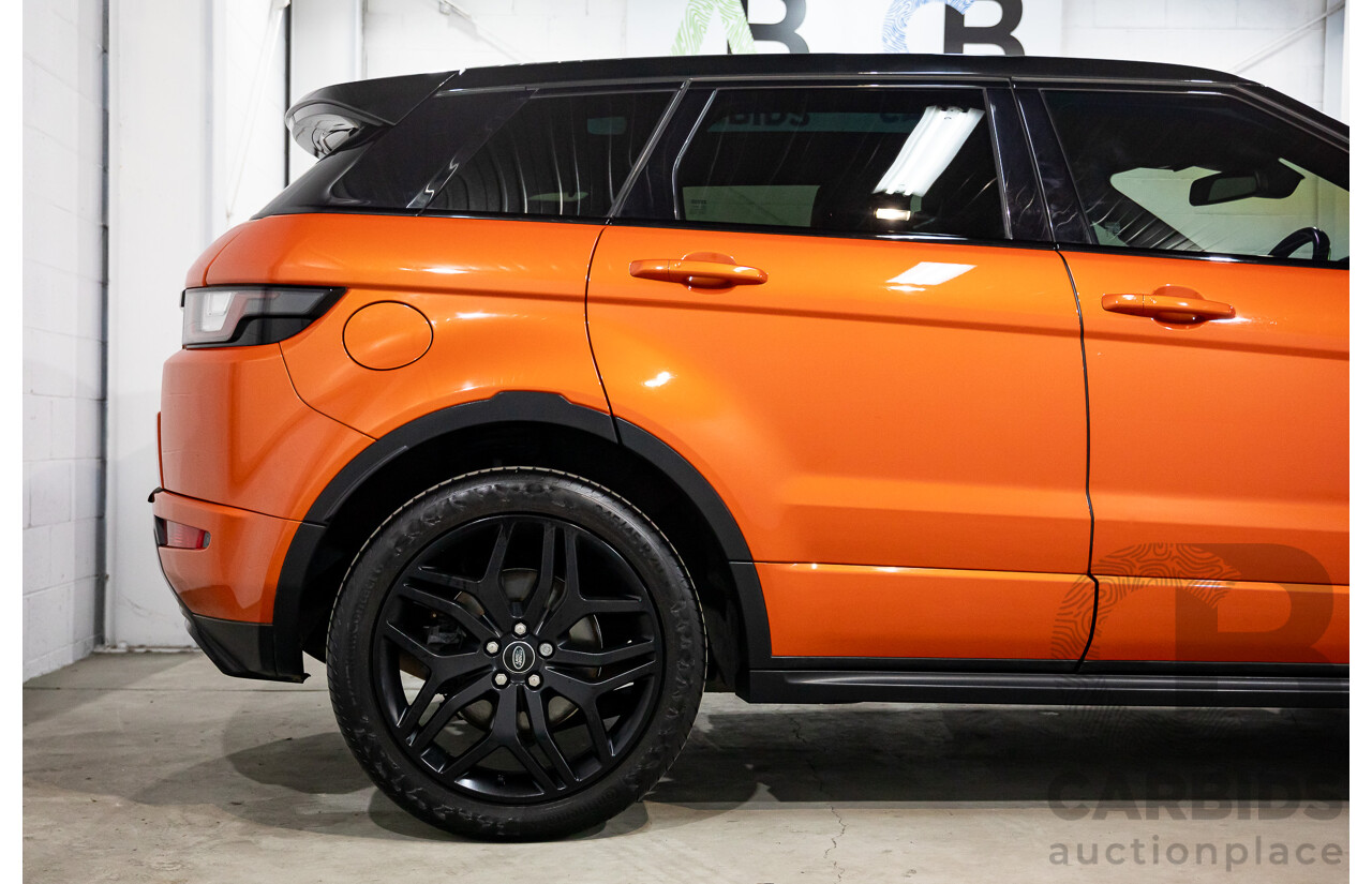 04/2016 Range Rover Evoque Td4 180 HSE Dynamic (AWD) LV MY16.5 5d Wagon Phoenix Orange Mica Metallic Turbo Diesel 2.0L