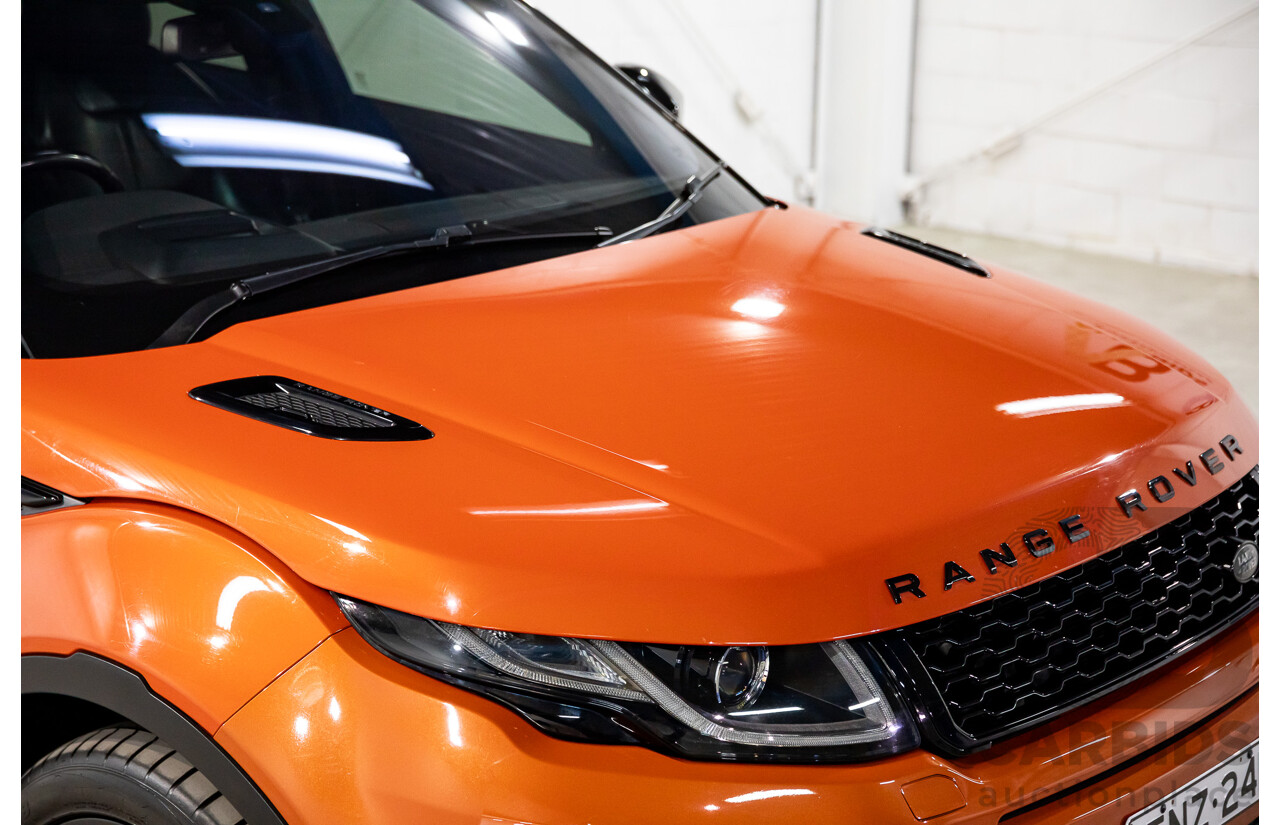04/2016 Range Rover Evoque Td4 180 HSE Dynamic (AWD) LV MY16.5 5d Wagon Phoenix Orange Mica Metallic Turbo Diesel 2.0L