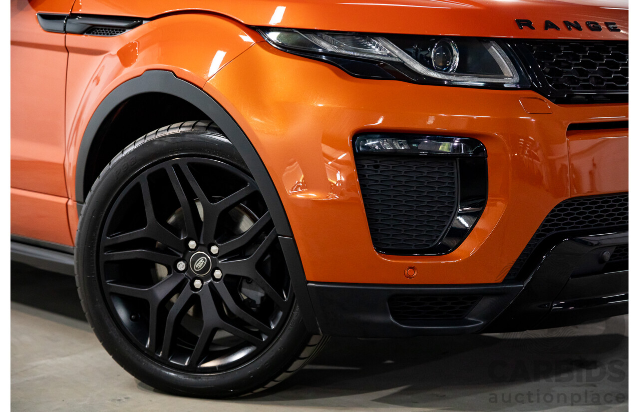 04/2016 Range Rover Evoque Td4 180 HSE Dynamic (AWD) LV MY16.5 5d Wagon Phoenix Orange Mica Metallic Turbo Diesel 2.0L