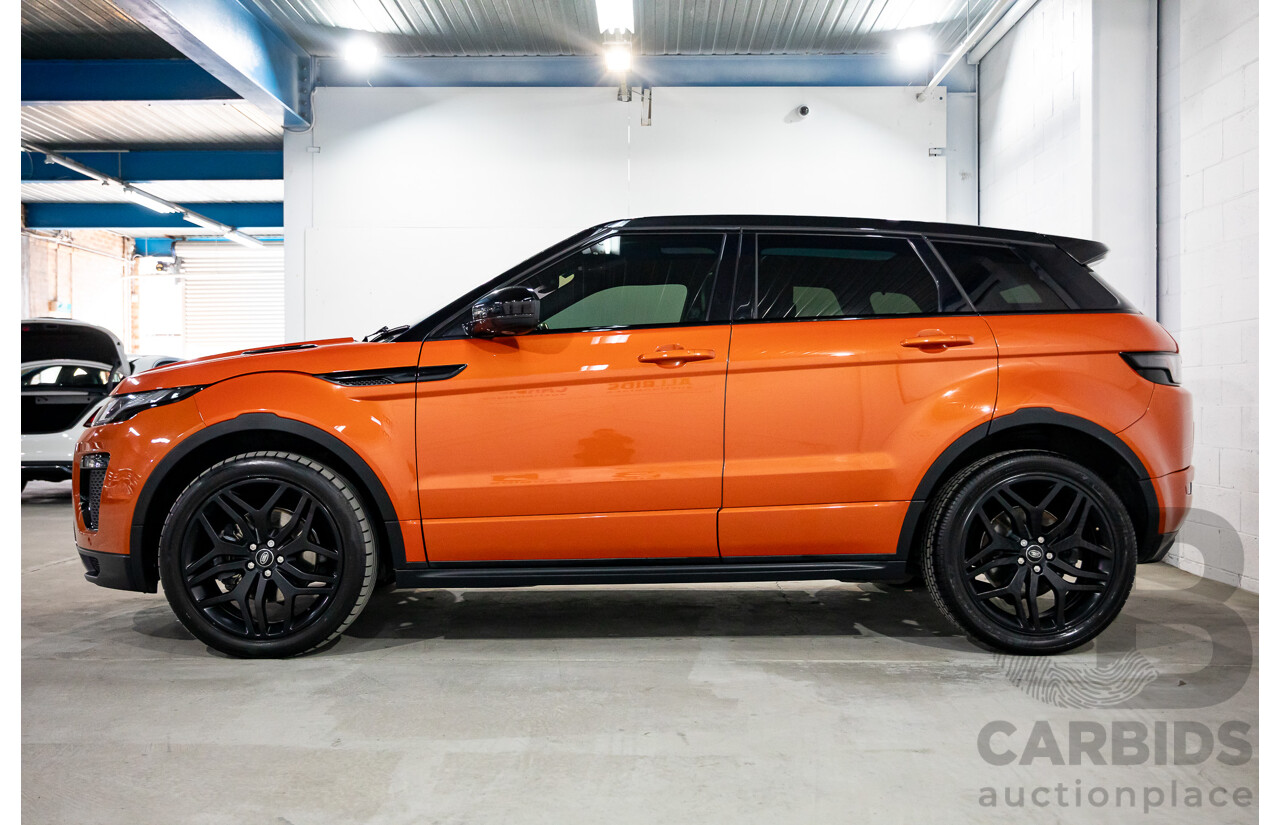 04/2016 Range Rover Evoque Td4 180 HSE Dynamic (AWD) LV MY16.5 5d Wagon Phoenix Orange Mica Metallic Turbo Diesel 2.0L