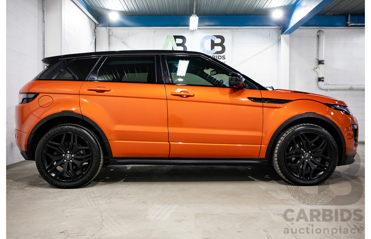 04/2016 Range Rover Evoque Td4 180 HSE Dynamic (AWD) LV MY16.5 5d Wagon Phoenix Orange Mica Metallic Turbo Diesel 2.0L