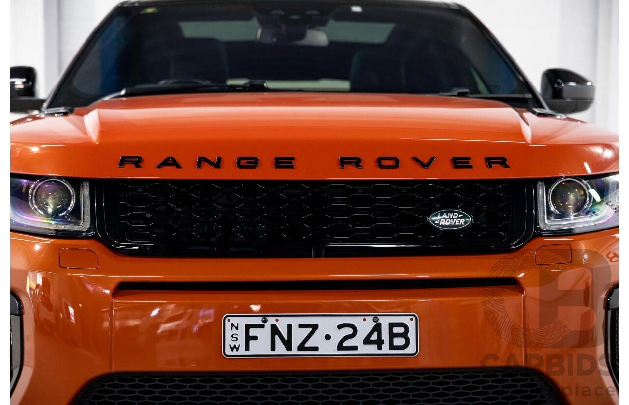 04/2016 Range Rover Evoque Td4 180 HSE Dynamic (AWD) LV MY16.5 5d Wagon Phoenix Orange Mica Metallic Turbo Diesel 2.0L