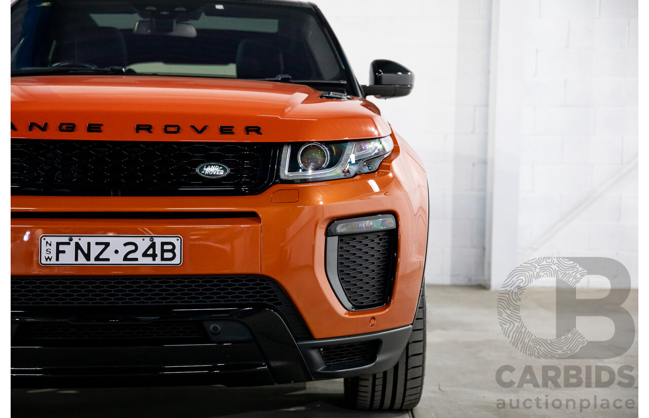 04/2016 Range Rover Evoque Td4 180 HSE Dynamic (AWD) LV MY16.5 5d Wagon Phoenix Orange Mica Metallic Turbo Diesel 2.0L