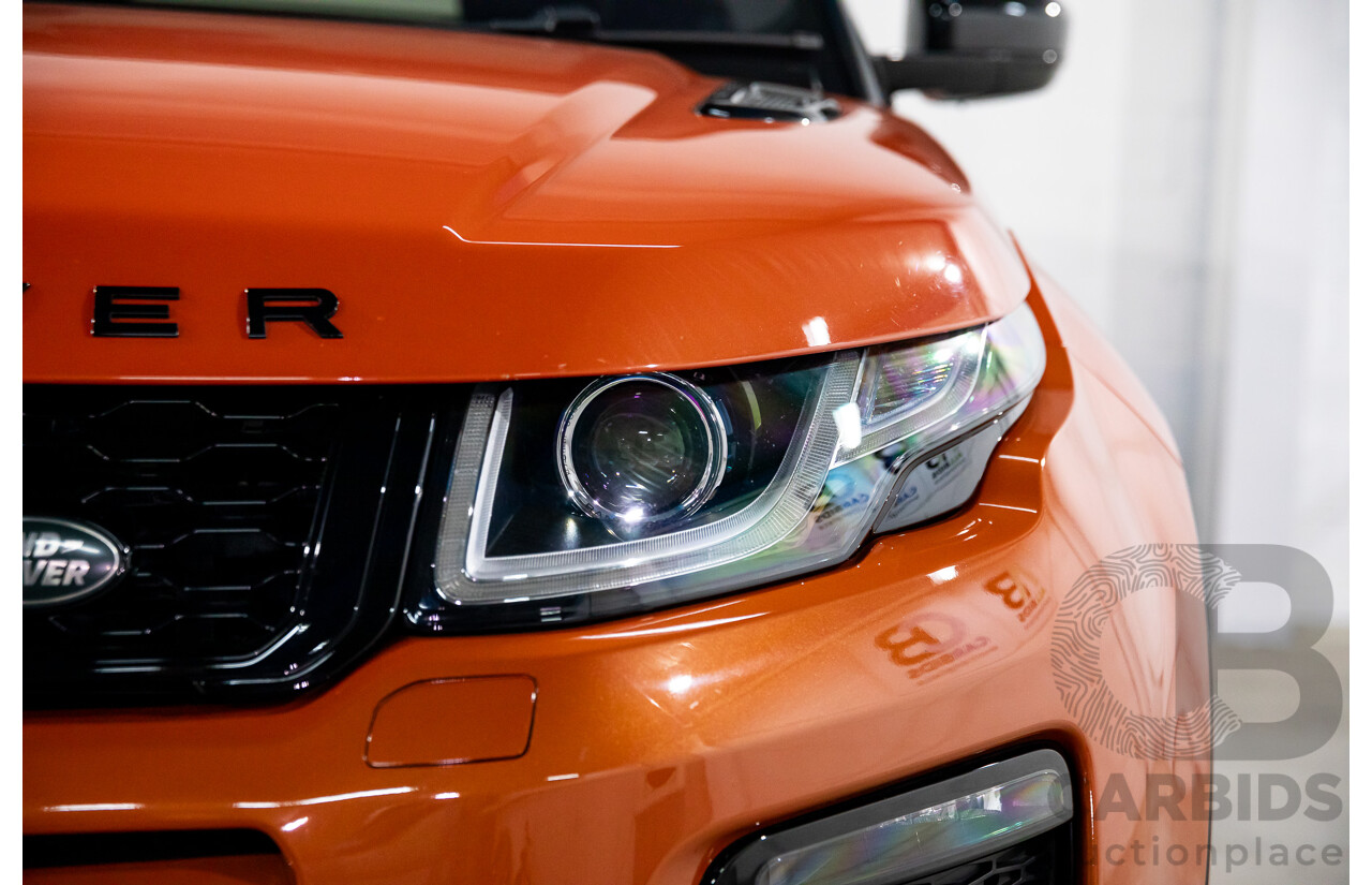 04/2016 Range Rover Evoque Td4 180 HSE Dynamic (AWD) LV MY16.5 5d Wagon Phoenix Orange Mica Metallic Turbo Diesel 2.0L
