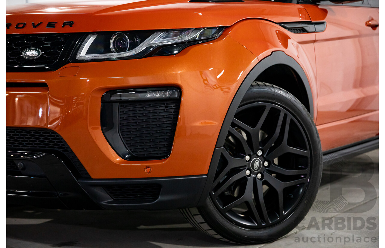 04/2016 Range Rover Evoque Td4 180 HSE Dynamic (AWD) LV MY16.5 5d Wagon Phoenix Orange Mica Metallic Turbo Diesel 2.0L