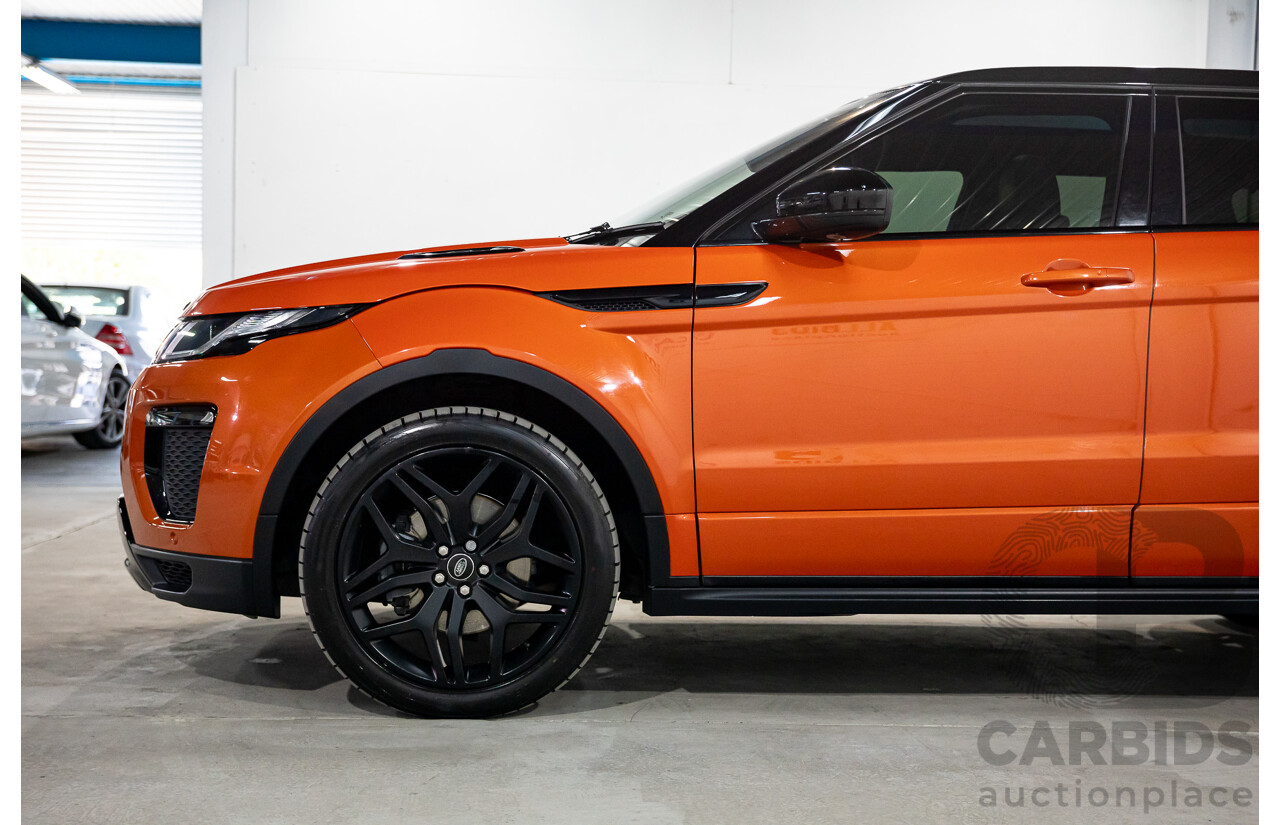 04/2016 Range Rover Evoque Td4 180 HSE Dynamic (AWD) LV MY16.5 5d Wagon Phoenix Orange Mica Metallic Turbo Diesel 2.0L