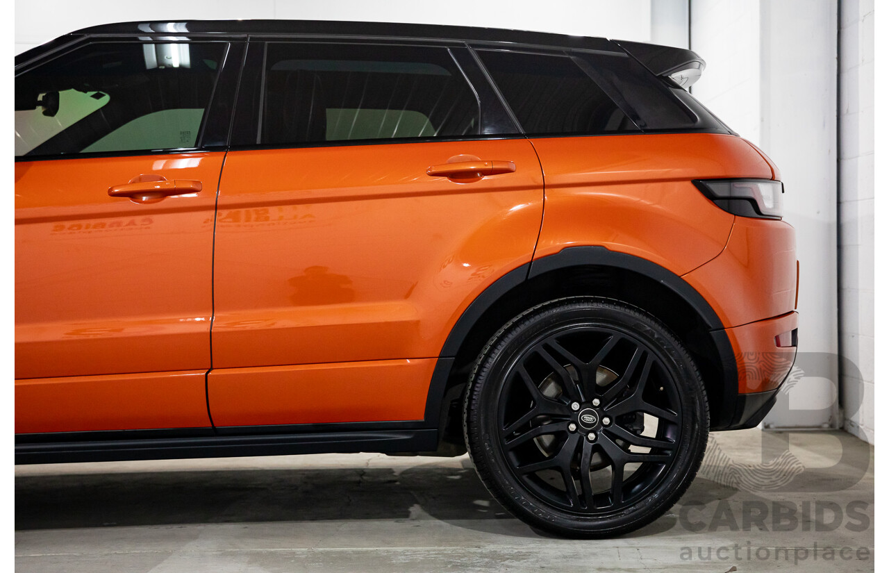 04/2016 Range Rover Evoque Td4 180 HSE Dynamic (AWD) LV MY16.5 5d Wagon Phoenix Orange Mica Metallic Turbo Diesel 2.0L