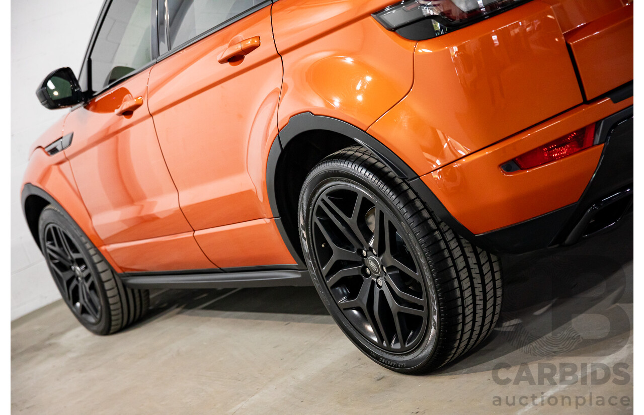 04/2016 Range Rover Evoque Td4 180 HSE Dynamic (AWD) LV MY16.5 5d Wagon Phoenix Orange Mica Metallic Turbo Diesel 2.0L