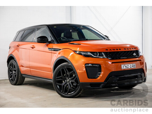 04/2016 Range Rover Evoque Td4 180 HSE Dynamic (AWD) LV MY16.5 5d Wagon Phoenix Orange Mica Metallic Turbo Diesel 2.0L
