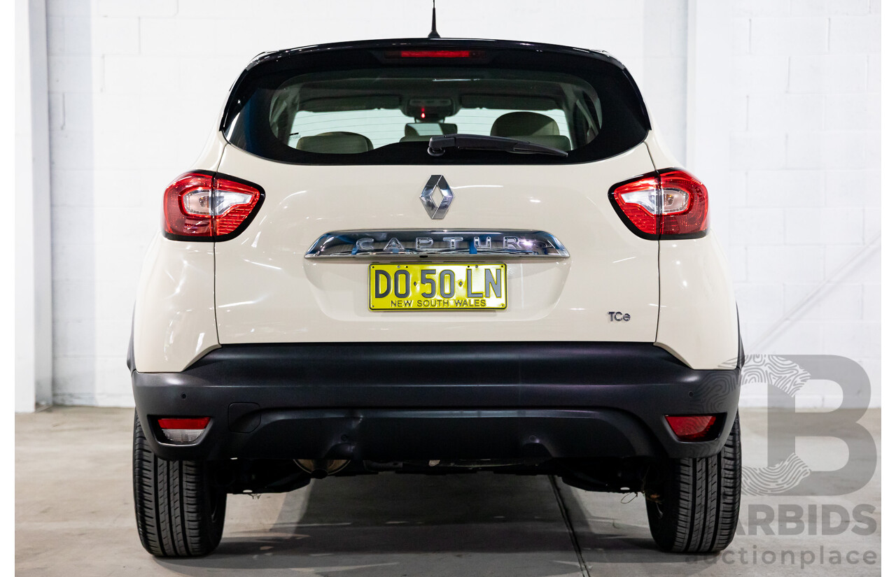 04/2017 Renault Captur Expression (FWD) J87 4d Wagon Ivory White/Diamond Black Turbo 1.2L