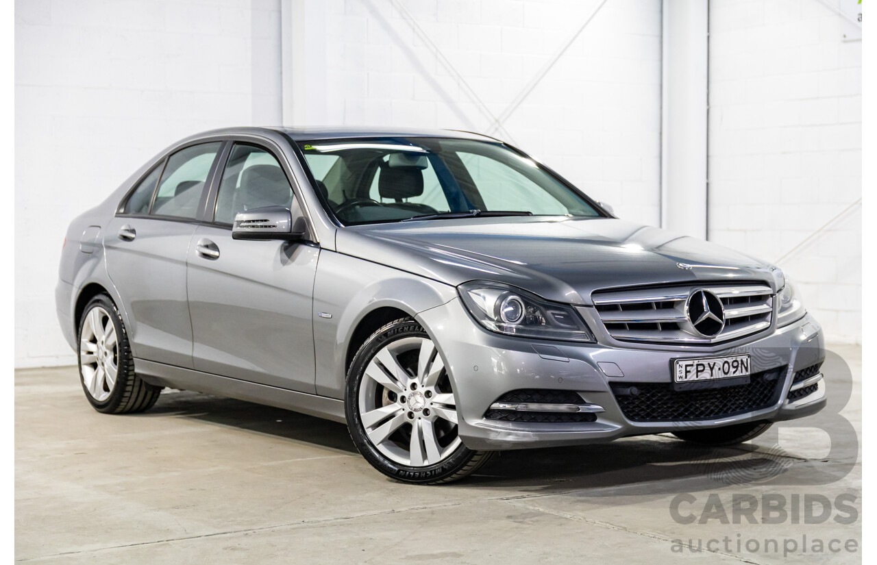 6/2011 Mercedes-Benz C200 CGI W204 MY10 4d Sedan Palladium Silver Turbo 1.8L