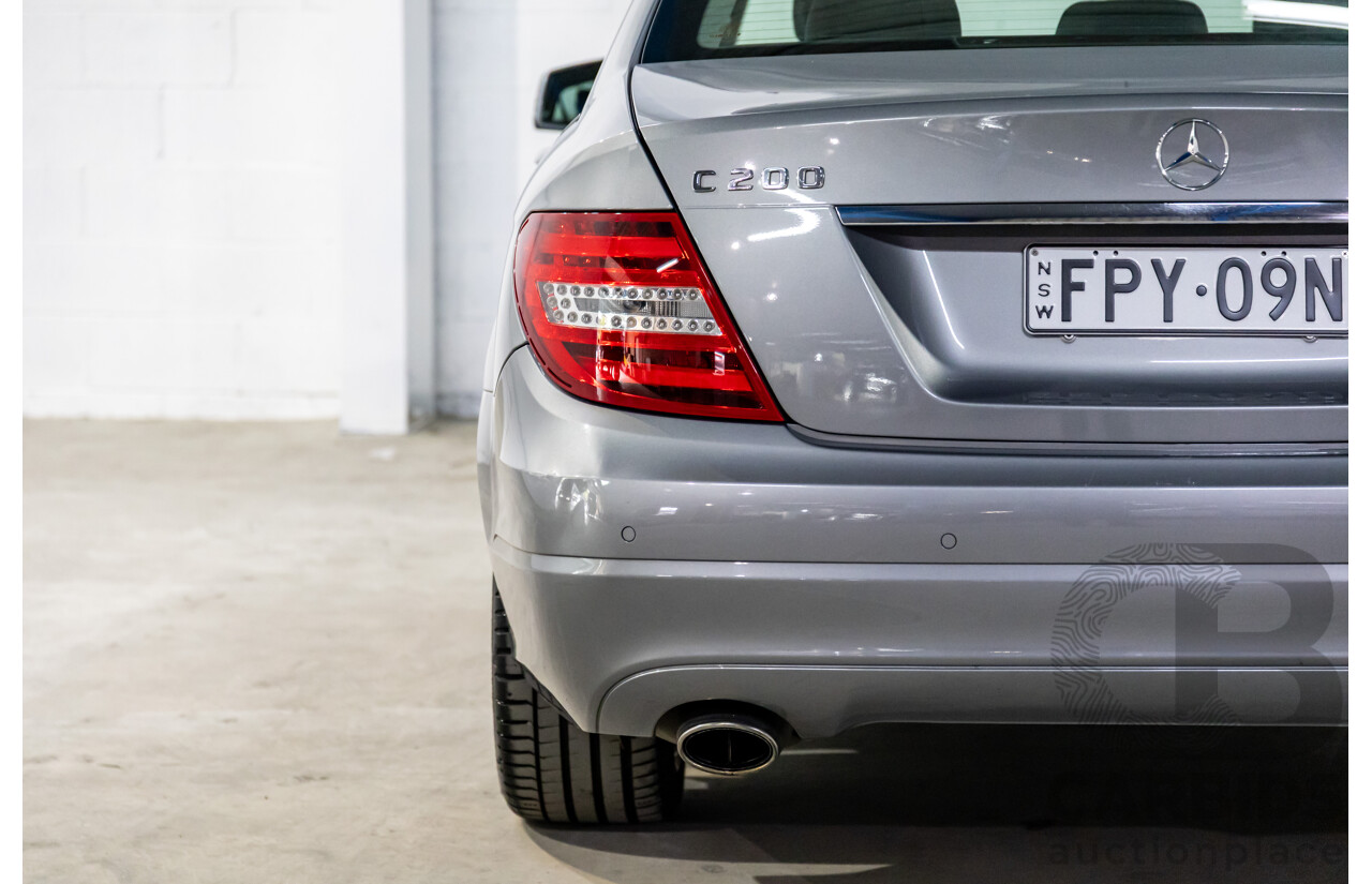6/2011 Mercedes-Benz C200 CGI W204 MY10 4d Sedan Palladium Silver Turbo 1.8L