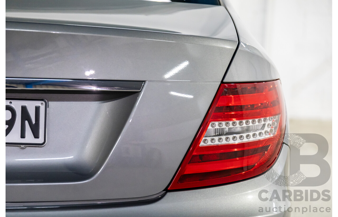 6/2011 Mercedes-Benz C200 CGI W204 MY10 4d Sedan Palladium Silver Turbo 1.8L