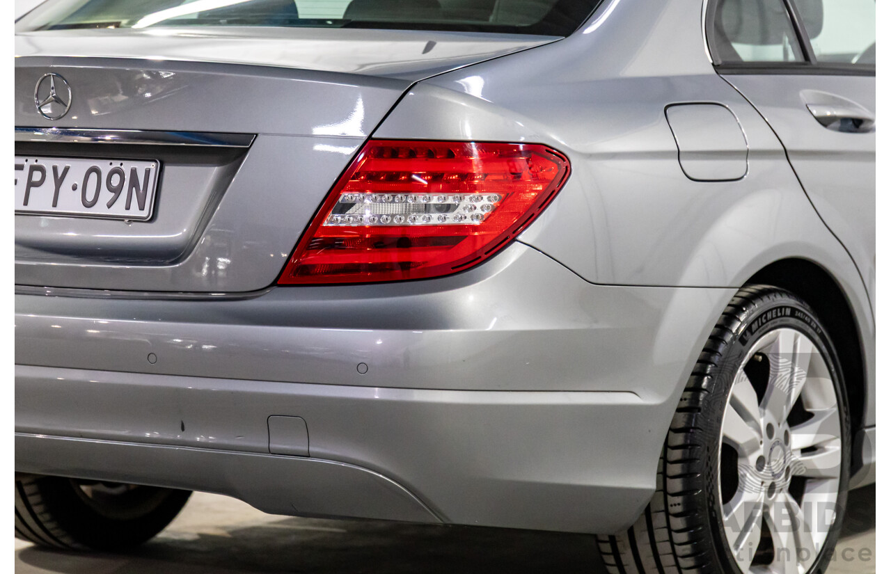 6/2011 Mercedes-Benz C200 CGI W204 MY10 4d Sedan Palladium Silver Turbo 1.8L
