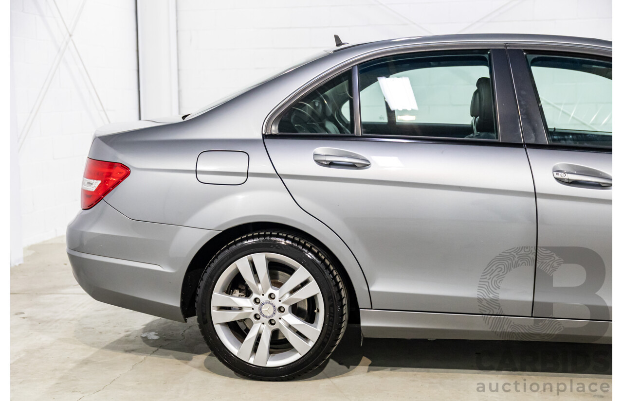 6/2011 Mercedes-Benz C200 CGI W204 MY10 4d Sedan Palladium Silver Turbo 1.8L