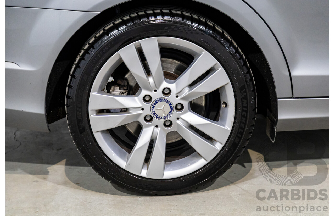 6/2011 Mercedes-Benz C200 CGI W204 MY10 4d Sedan Palladium Silver Turbo 1.8L