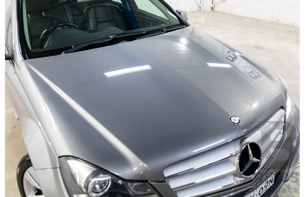 6/2011 Mercedes-Benz C200 CGI W204 MY10 4d Sedan Palladium Silver Turbo 1.8L