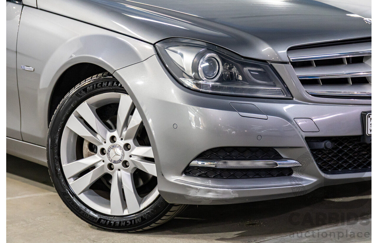 6/2011 Mercedes-Benz C200 CGI W204 MY10 4d Sedan Palladium Silver Turbo 1.8L