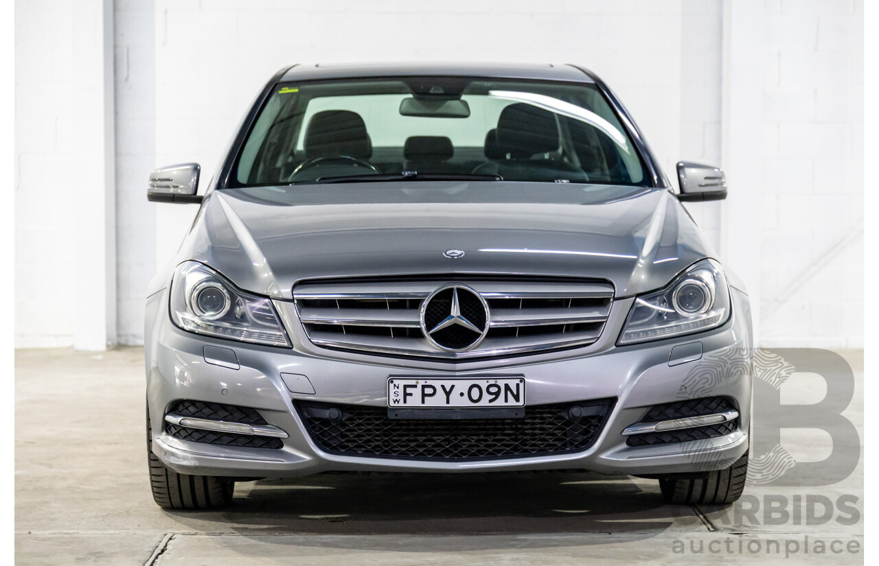 6/2011 Mercedes-Benz C200 CGI W204 MY10 4d Sedan Palladium Silver Turbo 1.8L