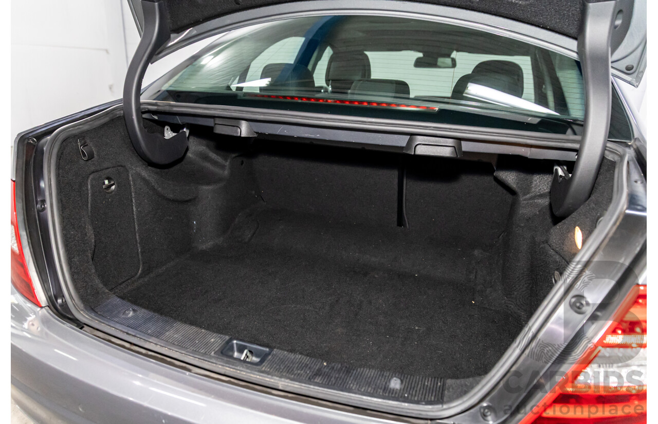 6/2011 Mercedes-Benz C200 CGI W204 MY10 4d Sedan Palladium Silver Turbo 1.8L