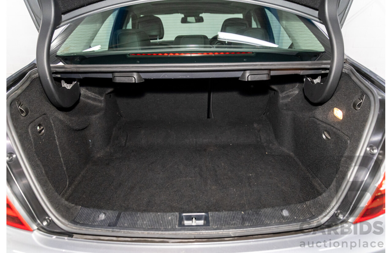 6/2011 Mercedes-Benz C200 CGI W204 MY10 4d Sedan Palladium Silver Turbo 1.8L