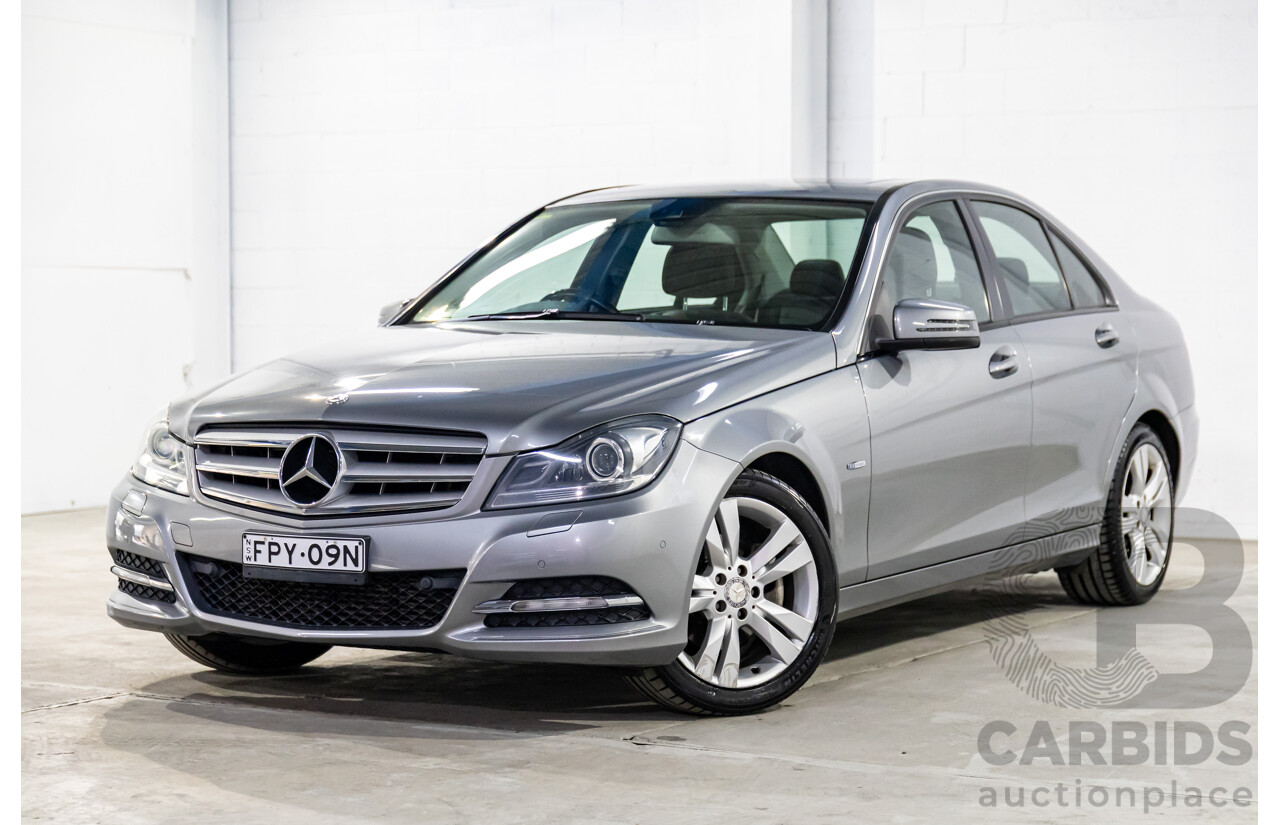 6/2011 Mercedes-Benz C200 CGI W204 MY10 4d Sedan Palladium Silver Turbo 1.8L