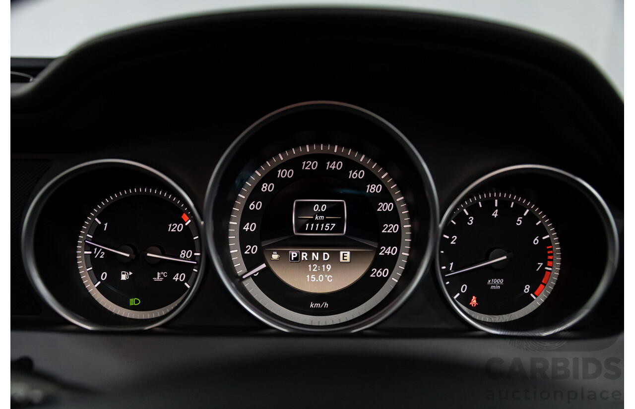 6/2011 Mercedes-Benz C200 BE W204 MY11 4d Sedan Palladium Silver Turbo 1.8L