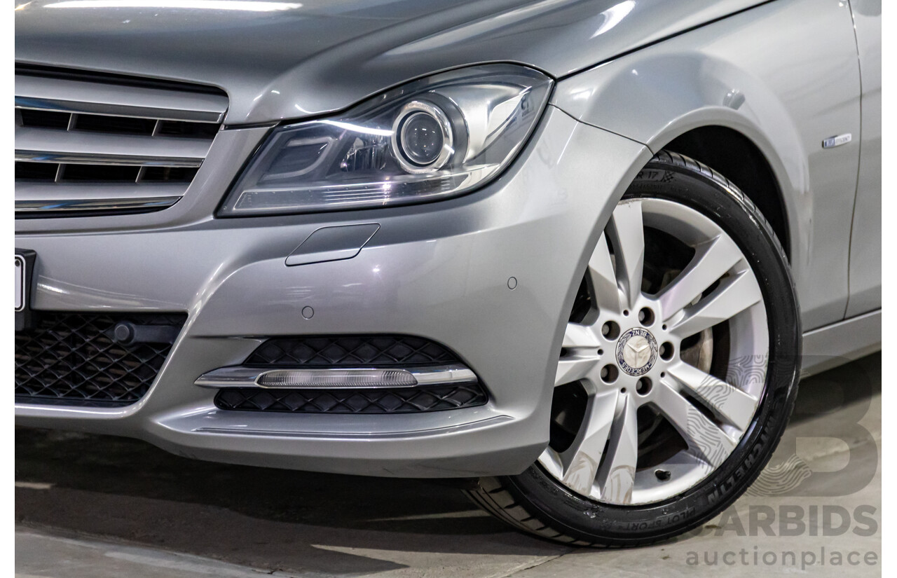 6/2011 Mercedes-Benz C200 CGI W204 MY10 4d Sedan Palladium Silver Turbo 1.8L