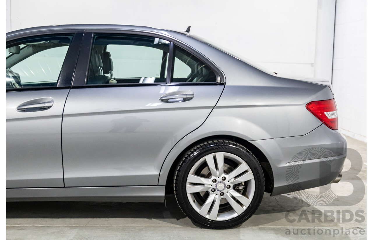 6/2011 Mercedes-Benz C200 CGI W204 MY10 4d Sedan Palladium Silver Turbo 1.8L