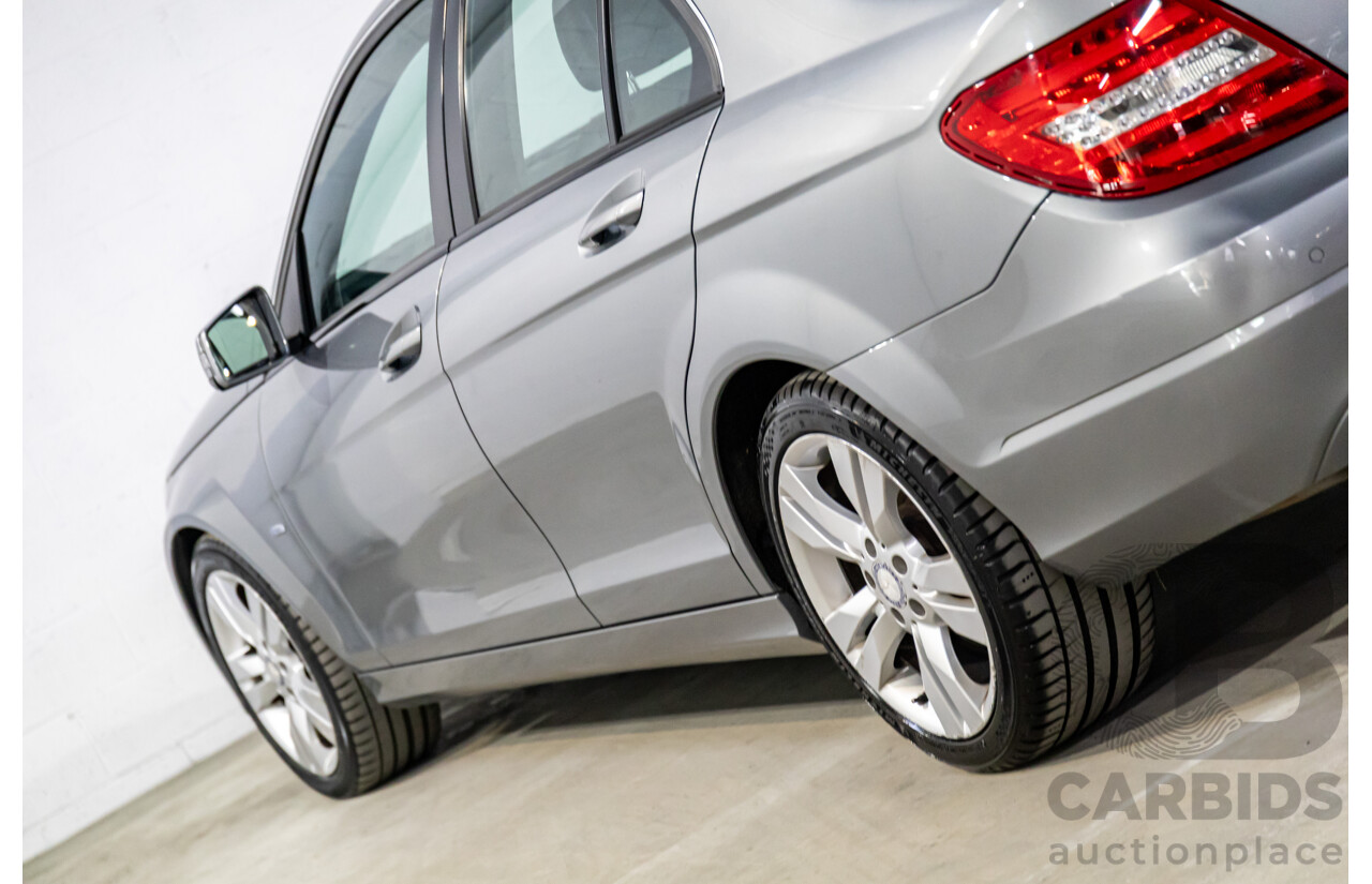 6/2011 Mercedes-Benz C200 CGI W204 MY10 4d Sedan Palladium Silver Turbo 1.8L
