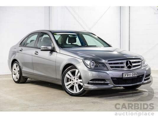 6/2011 Mercedes-Benz C200 CGI W204 MY10 4d Sedan Palladium Silver Turbo 1.8L